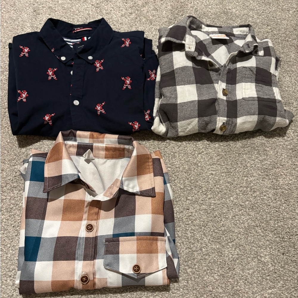 Boys long sleeve shirts (size 6)
